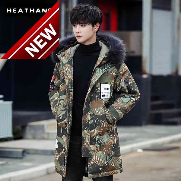 winter mid length big fur collar camouflage down jackets men's korean thicken warm male youth hooded mens slim, Black
winter mid length big fur collar camouflage down jackets men's korean thicken warm male youth hooded mens slim, Black