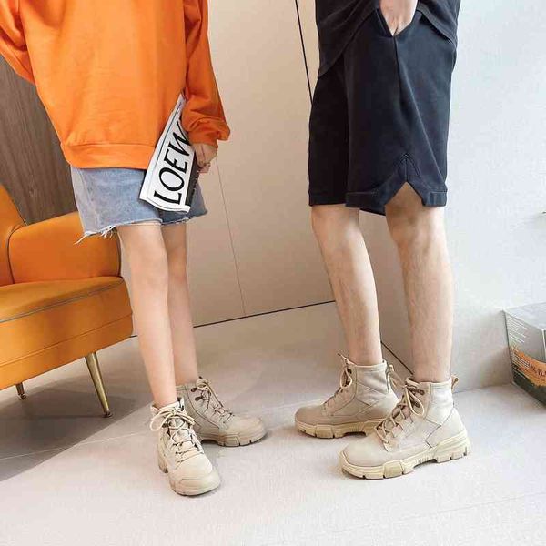 female boots martin boot's 2022 autumn leather thick soled short korean version versatile lovers men's canvas motorcycle boots, Black
female boots martin boot's 2022 autumn leather thick soled short korean version versatile lovers men's canvas motorcycle boots, Black