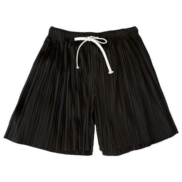 women's shorts comfortable sporty summer korean pleated elastic high waist loose thin, White;black
women's shorts comfortable sporty summer korean pleated elastic high waist loose thin, White;black