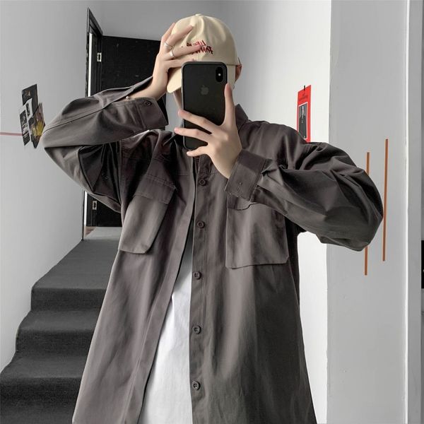 men's jackets leisure large pockets outerwear jackets with hood solid fashion of men long sleeve jacket plus size shirts awug, Black;brown
men's jackets leisure large pockets outerwear jackets with hood solid fashion of men long sleeve jacket plus size shirts awug, Black;brown