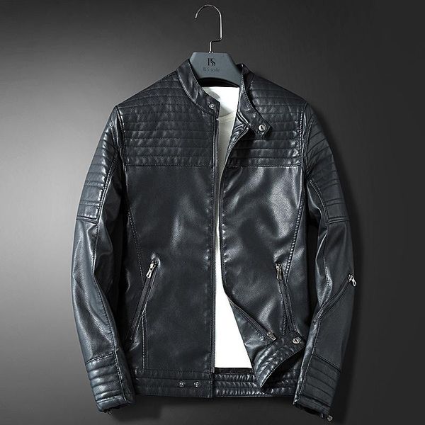 men's fur & faux 2021 autumn winter leather men jackets coats long sleeve stand collar slim casual pu coat, Black
men's fur & faux 2021 autumn winter leather men jackets coats long sleeve stand collar slim casual pu coat, Black