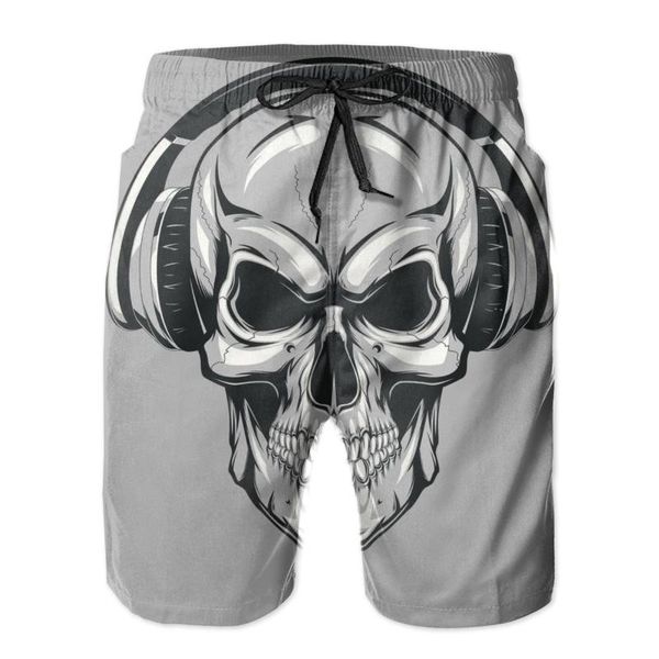 men's shorts mens swimming swimwear skull with headphones men trunks swimsuit man beach wear short pants bermuda boardshorts, White;black
men's shorts mens swimming swimwear skull with headphones men trunks swimsuit man beach wear short pants bermuda boardshorts, White;black