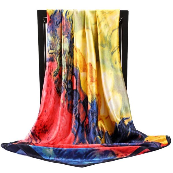 scarves 2021 summer 90x90cm silk oil painting handkerchief female dustproof kerchief fashion sunscreen square shawls, Blue;gray
scarves 2021 summer 90x90cm silk oil painting handkerchief female dustproof kerchief fashion sunscreen square shawls, Blue;gray