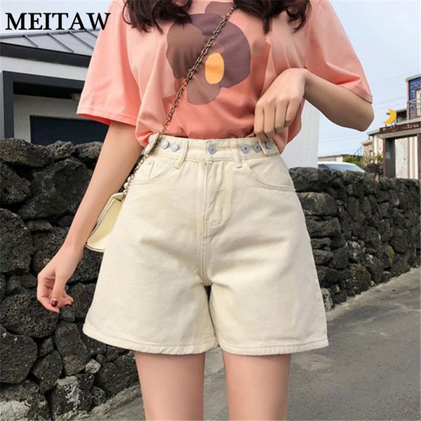 women's shorts 2021 summer women vintage high waist loose solid casual denim korean a-line wide leg jean, White;black
women's shorts 2021 summer women vintage high waist loose solid casual denim korean a-line wide leg jean, White;black