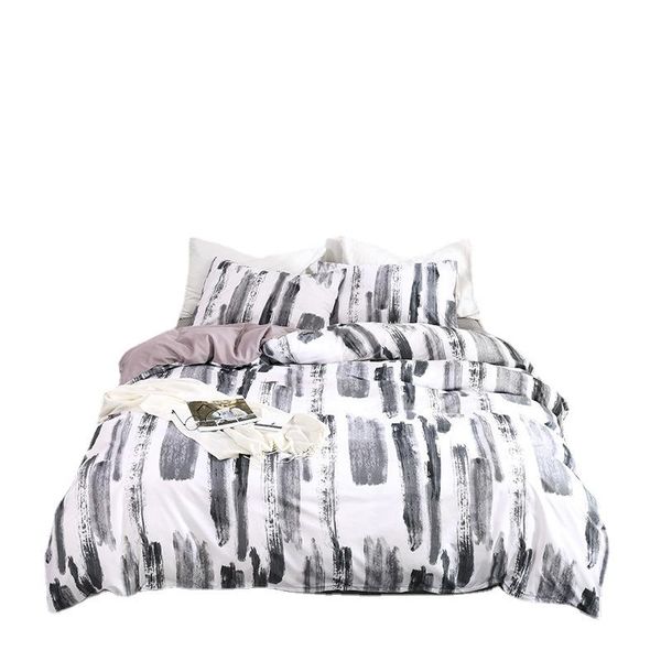 bedding sets european and american style home textile ink painting graffiti duvet cover three-piece bed linen set
bedding sets european and american style home textile ink painting graffiti duvet cover three-piece bed linen set
