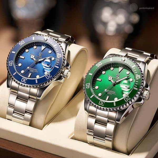 wristwatches quartz watch men green waterproof watches mens stainless steel sports date male relogio masculino, Slivery;brown
wristwatches quartz watch men green waterproof watches mens stainless steel sports date male relogio masculino, Slivery;brown