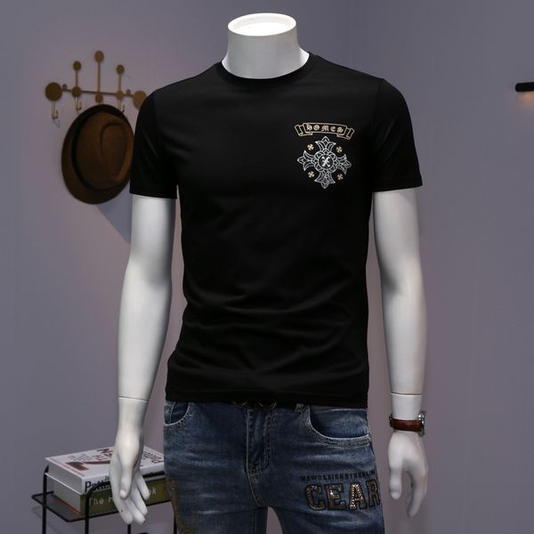 european sanskrit cross short t-shirt men's 2021 summer fashion brand tee half sleeve t-shirt, White;black
european sanskrit cross short t-shirt men's 2021 summer fashion brand tee half sleeve t-shirt, White;black
