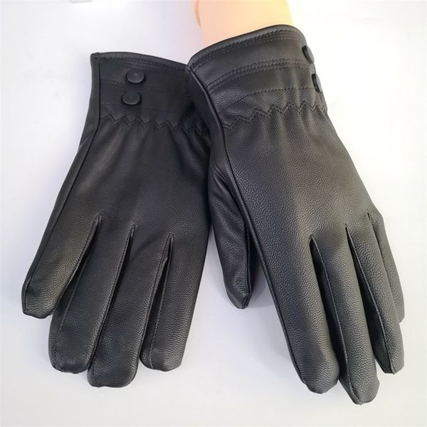 men's and women's leather gloves winter touch screen warm gloves pu cycling driving outdoor protective are sellers, Black
men's and women's leather gloves winter touch screen warm gloves pu cycling driving outdoor protective are sellers, Black