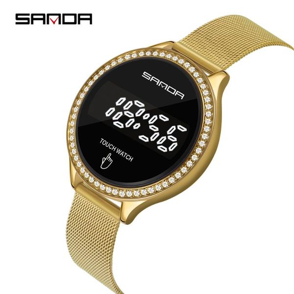 wristwatches 2021 sanda brand fashion women led light touch screen digital watches waterproof female clock relogio feminino 8006, Slivery;brown
wristwatches 2021 sanda brand fashion women led light touch screen digital watches waterproof female clock relogio feminino 8006, Slivery;brown