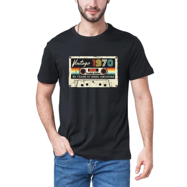 men's t-shirts vintage 1970 t shirt made in 50th birthday retro style summer men tshirt 100% cotton eu size breathable women tee, White;black
men's t-shirts vintage 1970 t shirt made in 50th birthday retro style summer men tshirt 100% cotton eu size breathable women tee, White;black