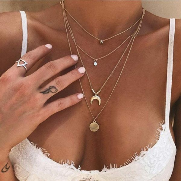 pendant necklaces layered collares de moda necklace rhinestone choker neck jewelry accessories for women 25#, Silver
pendant necklaces layered collares de moda necklace rhinestone choker neck jewelry accessories for women 25#, Silver