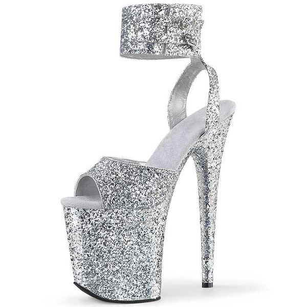 sandals high stripper heels 20cm platform women glitter pole dance shoes flash fetish party gothic models show full dress, Black
sandals high stripper heels 20cm platform women glitter pole dance shoes flash fetish party gothic models show full dress, Black