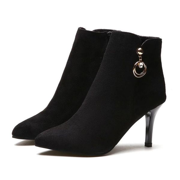 boots stiletto pointed toe women high heels black suede female spring and autumn thin ankle
boots stiletto pointed toe women high heels black suede female spring and autumn thin ankle
