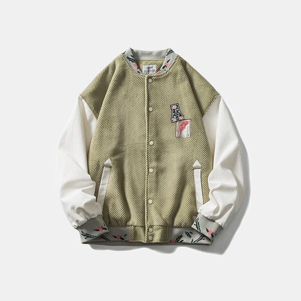 men's jackets corduory letter embroidery stand mens clothes oversize harajuku japanese retro autumn couple coat loose hip hop, Black;brown
men's jackets corduory letter embroidery stand mens clothes oversize harajuku japanese retro autumn couple coat loose hip hop, Black;brown