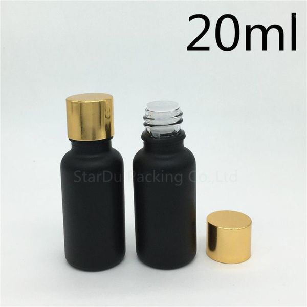 storage bottles & jars 200pcs/lot 20ml black frosted glass bottle 20cc vials essential oil gold aluminum cover perfume
storage bottles & jars 200pcs/lot 20ml black frosted glass bottle 20cc vials essential oil gold aluminum cover perfume