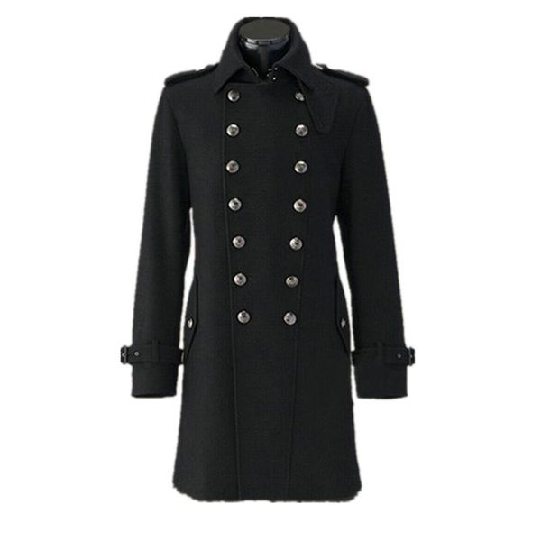 general wwii german army overcoat coat wool coats double-breasted men winter woolen black solid color
general wwii german army overcoat coat wool coats double-breasted men winter woolen black solid color
