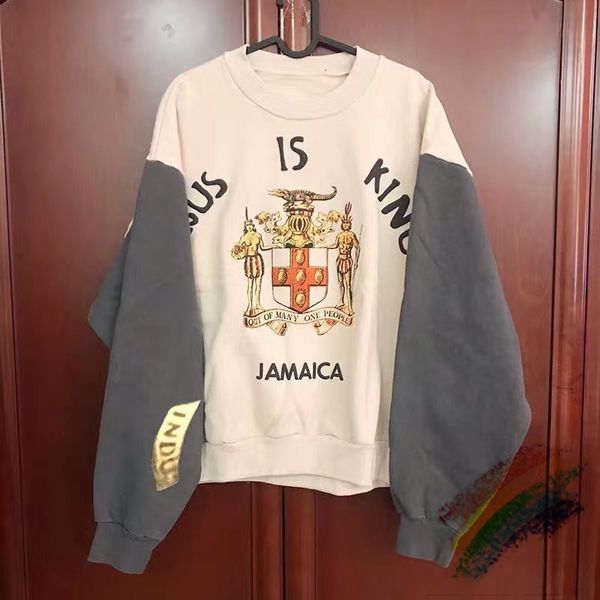 2021 new 1:1 verso superior streetwear com capuz kanye west jesus rei jamaica moletom 4w4m, Black
2021 new 1:1 verso superior streetwear com capuz kanye west jesus rei jamaica moletom 4w4m, Black
