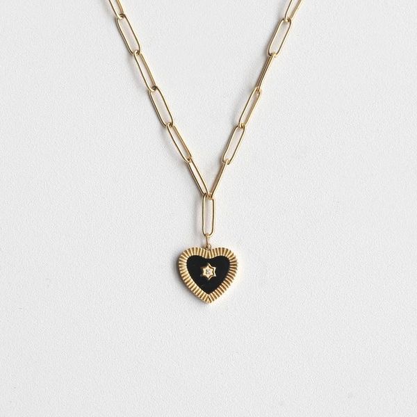 pendant necklaces peri'sbox engraved love heart necklace set with black acrylic chain charms bohemian vintage for 2021, Silver
pendant necklaces peri'sbox engraved love heart necklace set with black acrylic chain charms bohemian vintage for 2021, Silver