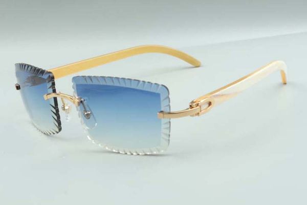 2021 style selling high-quality cutting lens sunglasses 3524021, natural white buffalo horns temples glasses, size: 58-18-140mm, White;black
2021 style selling high-quality cutting lens sunglasses 3524021, natural white buffalo horns temples glasses, size: 58-18-140mm, White;black