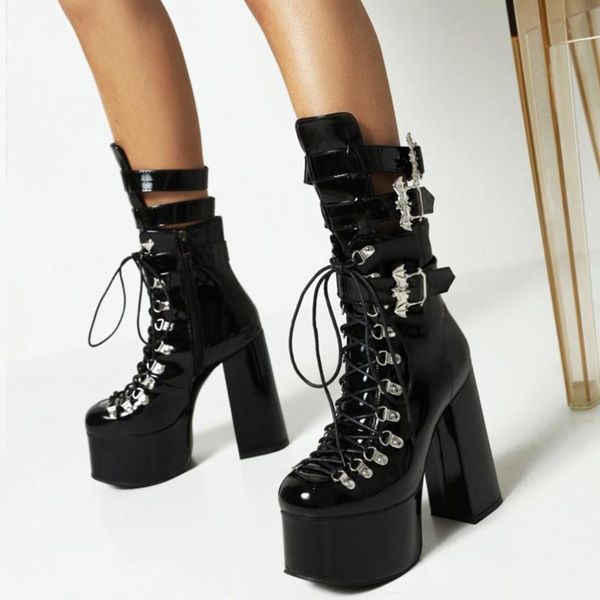 boots gigifox gothic motorcycle great quality super high heel with buckle 2021 winter platform elegant cool woman shoes, Black
boots gigifox gothic motorcycle great quality super high heel with buckle 2021 winter platform elegant cool woman shoes, Black