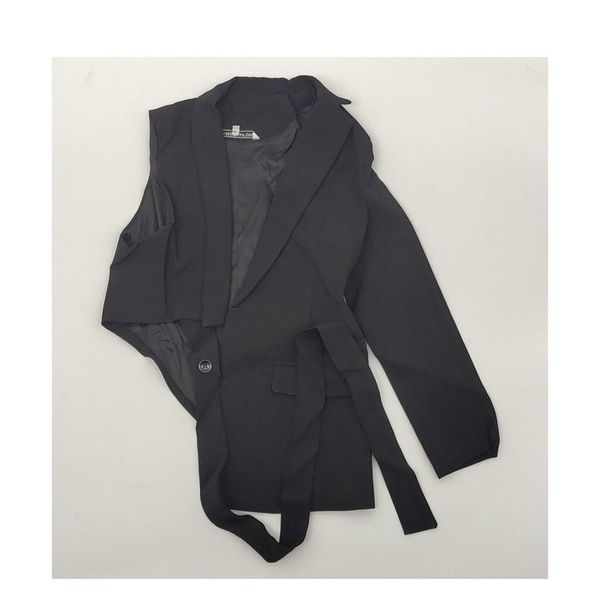 women's suits & blazers yuerwang women blazer patchwork black suit coat all match irregular loose casual ladies jacket autumn female 2, White;black
women's suits & blazers yuerwang women blazer patchwork black suit coat all match irregular loose casual ladies jacket autumn female 2, White;black