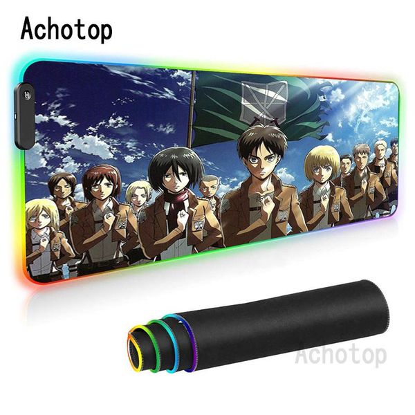 mouse pads & wrist rests anime attack on titan rgb pad gamer carpet computer led lght gaming padmouse desk mat
mouse pads & wrist rests anime attack on titan rgb pad gamer carpet computer led lght gaming padmouse desk mat
