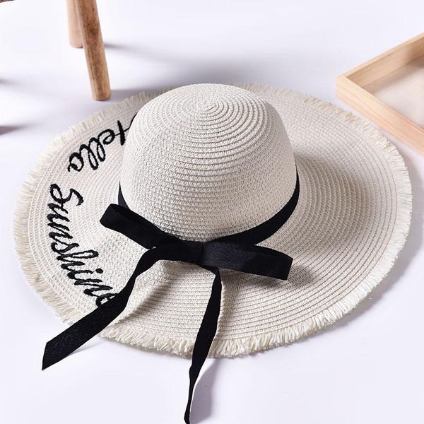 stingy brim hats handmade weave letter sun for women black ribbon lace up large straw hat outdoor beach summer caps hat0035, Blue;gray
stingy brim hats handmade weave letter sun for women black ribbon lace up large straw hat outdoor beach summer caps hat0035, Blue;gray