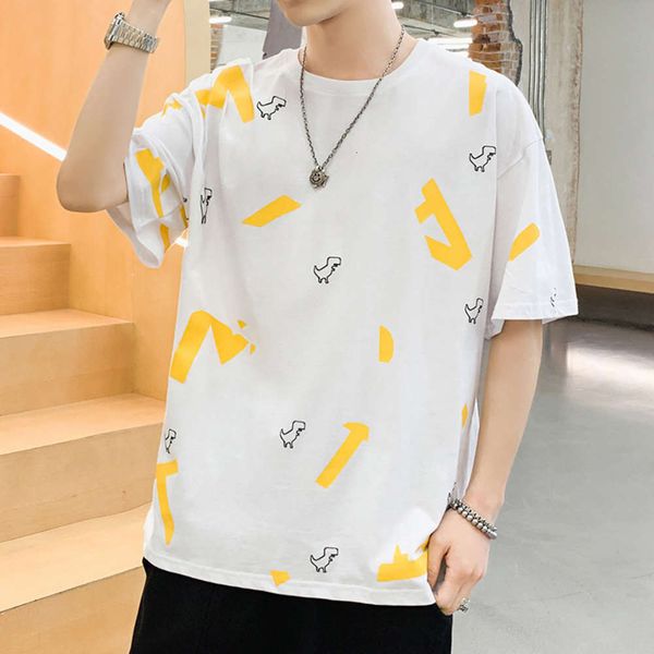 summer new short sleeve t-shirt men's round neck letter cartoon printing half sleeve loose tide brand casual cotton bottom shirt, White;black
summer new short sleeve t-shirt men's round neck letter cartoon printing half sleeve loose tide brand casual cotton bottom shirt, White;black