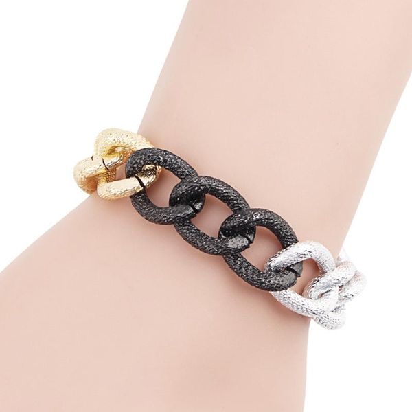 link, chain hip hop miami curb cuban bracelet men iced out rhinestones cz rapper link silver color women jewelry, Black
link, chain hip hop miami curb cuban bracelet men iced out rhinestones cz rapper link silver color women jewelry, Black