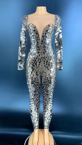 women stage mirror transparent chest jumpsuit prom party birthday celebrate outfit women bar singer dancer outfit, Black;red
women stage mirror transparent chest jumpsuit prom party birthday celebrate outfit women bar singer dancer outfit, Black;red