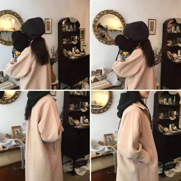 women autumn loose warm long coats vintage single breasted female wollen jacket coats casual street lady thick outwears, Black;brown
women autumn loose warm long coats vintage single breasted female wollen jacket coats casual street lady thick outwears, Black;brown