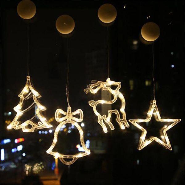 strings christmas bell snowman star lights holiday window decor led sucker battery power garland for home
strings christmas bell snowman star lights holiday window decor led sucker battery power garland for home