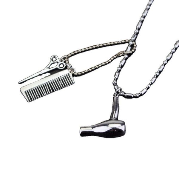 chains 2021 barber shop hair dresser necklace scissors clipper dryer shaver pendant choker gift stainless steel jewellery, Silver
chains 2021 barber shop hair dresser necklace scissors clipper dryer shaver pendant choker gift stainless steel jewellery, Silver