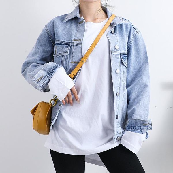 casual denim coat women spring autumn girl korean style loose bomber jacket long-sleeved washed blue jeans coats casaco feminino, Black;brown
casual denim coat women spring autumn girl korean style loose bomber jacket long-sleeved washed blue jeans coats casaco feminino, Black;brown