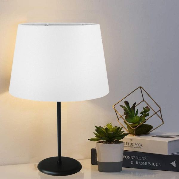 decorative modern design metal housing lampshade table lamp cream tapered header black body 
decorative modern design metal housing lampshade table lamp cream tapered header black body