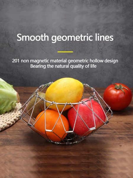 dishes & plates 201 stainless steel folding storage basket, multi-function iron art retractable multi-shape fruit basket household kitchenwa
dishes & plates 201 stainless steel folding storage basket, multi-function iron art retractable multi-shape fruit basket household kitchenwa