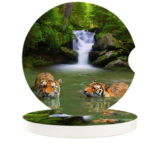table runner tiger in the river small round ceramic car coasters set for drinks coffee tea beverage cup holder
table runner tiger in the river small round ceramic car coasters set for drinks coffee tea beverage cup holder