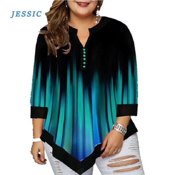 jessic spring autumn new stripe 2021 big size female clothes blouse women irregular long sleeve casual print 3d shirts, White
jessic spring autumn new stripe 2021 big size female clothes blouse women irregular long sleeve casual print 3d shirts, White