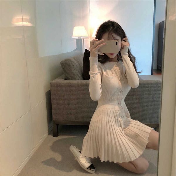 french gentle wind smll mn fried street first love skirt thin wist nd knitted drs with bottom for women's spring and autumn, Black;gray
french gentle wind smll mn fried street first love skirt thin wist nd knitted drs with bottom for women's spring and autumn, Black;gray