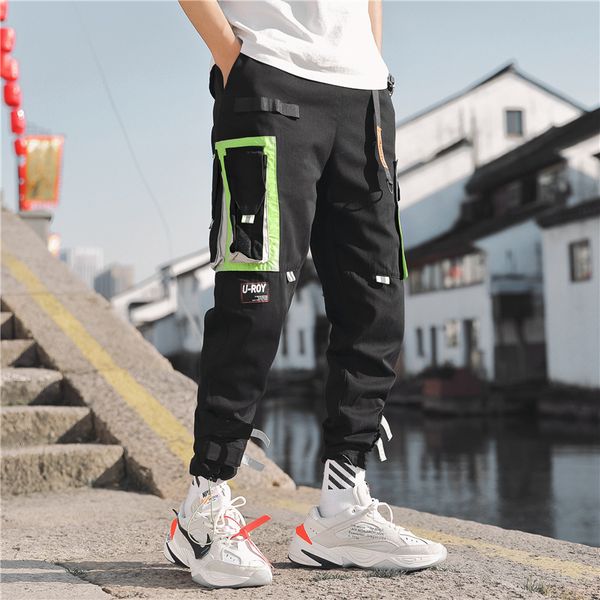 pants trousers spring ins guochao pocket color contrast korean hip hop hiphop frock men, Black
pants trousers spring ins guochao pocket color contrast korean hip hop hiphop frock men, Black