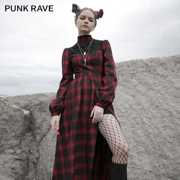 casual dresses punk rave girl's street style red-black dress handsome high collar long side slit casua women, Black;gray
casual dresses punk rave girl's street style red-black dress handsome high collar long side slit casua women, Black;gray