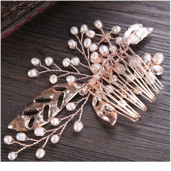 trendy bridal hair comb crystal pearl flower leaf hair combs hair jewelry for wedding bride bridesmaid ornament jllnam, Silver
trendy bridal hair comb crystal pearl flower leaf hair combs hair jewelry for wedding bride bridesmaid ornament jllnam, Silver
