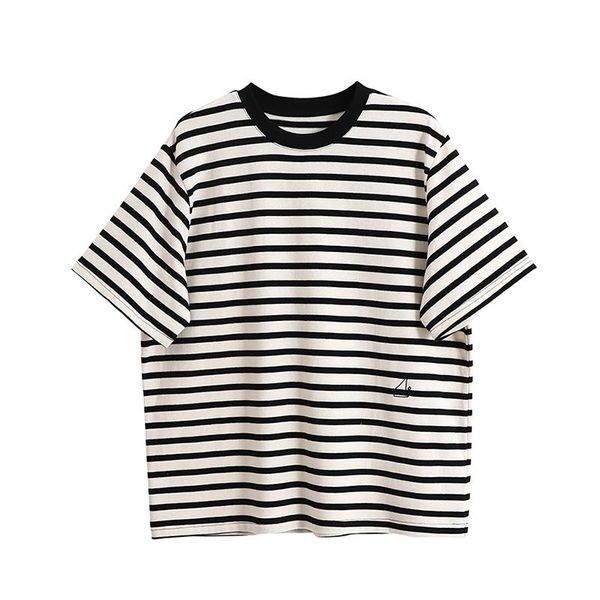women's t-shirt bebobsons casual loose women cotton t-shirts black stripe print white sailboat embroidery short sleeve ladies tshirt te
women's t-shirt bebobsons casual loose women cotton t-shirts black stripe print white sailboat embroidery short sleeve ladies tshirt te