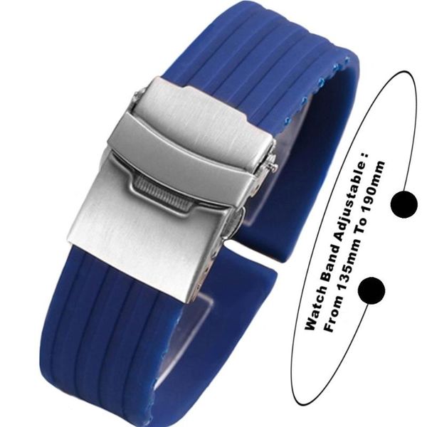 watch bands 22mm silicone replacement band blue soft straps strap spring bar and removal tool included, Black;brown
watch bands 22mm silicone replacement band blue soft straps strap spring bar and removal tool included, Black;brown