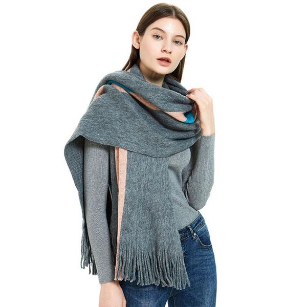 scarves warm scarf wide striped men women couples acrylic knitting wool autumn winter, Blue;gray
scarves warm scarf wide striped men women couples acrylic knitting wool autumn winter, Blue;gray