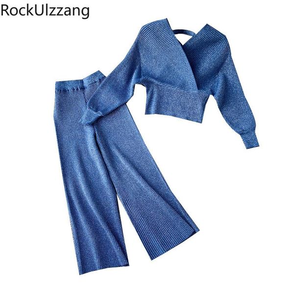 women's two piece pants set fall long sleeve v neck knit sweater pullover crop and straight knitted pant suit women fashion casual, White
women's two piece pants set fall long sleeve v neck knit sweater pullover crop and straight knitted pant suit women fashion casual, White