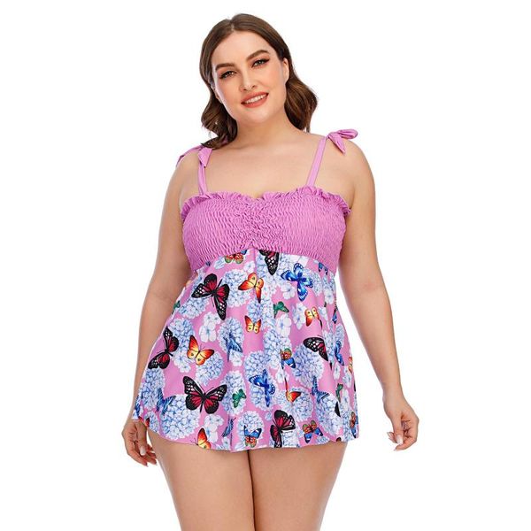 one-piece suits women's plus size swing elastic tie strap print tankini set swimsuit
one-piece suits women's plus size swing elastic tie strap print tankini set swimsuit