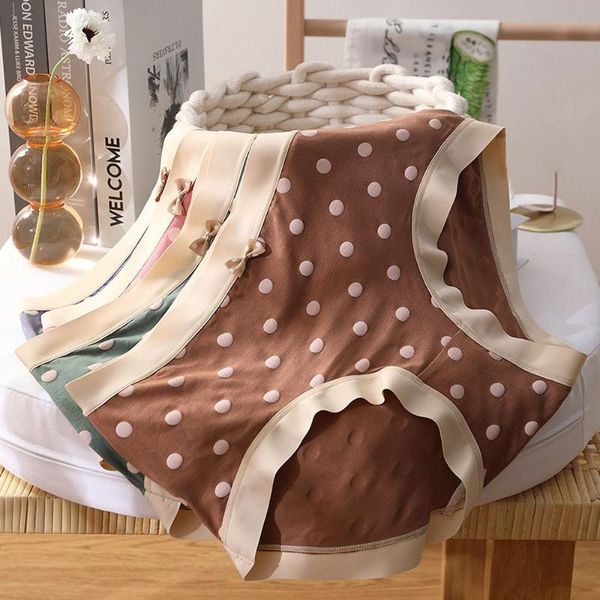 women's panties plus size silk crotch bow for women comfortable mid waist dots female briefs seamless lingerie breathable underwear, Black;pink
women's panties plus size silk crotch bow for women comfortable mid waist dots female briefs seamless lingerie breathable underwear, Black;pink