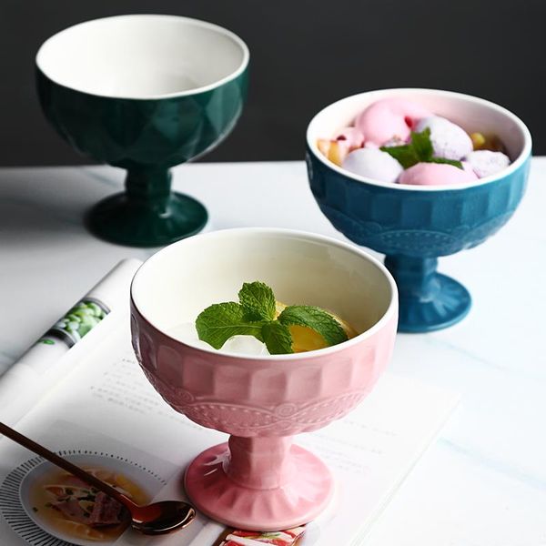 bowls nordic art ceramic ice cream bowl tall cup modern simple household multicolor dessert cake fruit 450ml tableware
bowls nordic art ceramic ice cream bowl tall cup modern simple household multicolor dessert cake fruit 450ml tableware