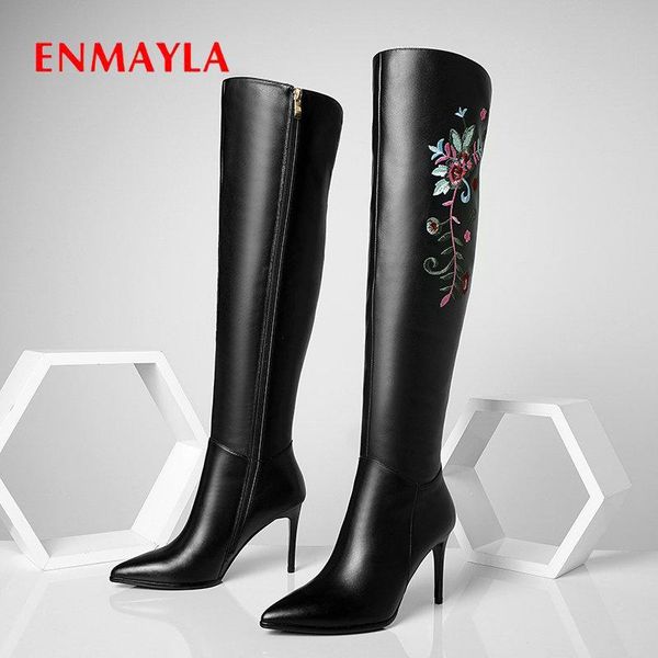 boots enmayla 2021 women pu thin heels pointed toe basic over the knee winter zip shoes size 34-39, Black
boots enmayla 2021 women pu thin heels pointed toe basic over the knee winter zip shoes size 34-39, Black